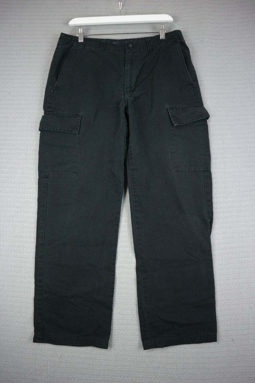 Club Monaco Cargo Pants Black Cotton Mens 32W